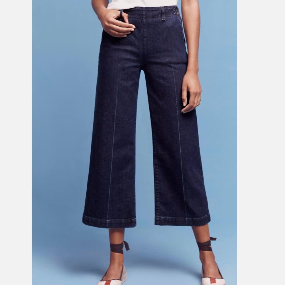 AG Wide Leg Crop Jeans